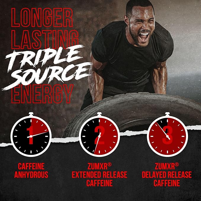 ALPHA LION Superhuman Burn – 2 in 1 Metabolism Booster Pre Workout and Thermogenic Fat Burner for Men – Appetite Suppressant and Weight Loss Supplement (21 Servings Sweet Black Cherry Flavor)