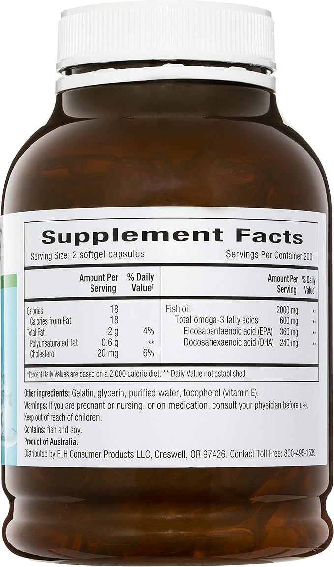 Blackmores Fish Oil 1000 400 Capsules