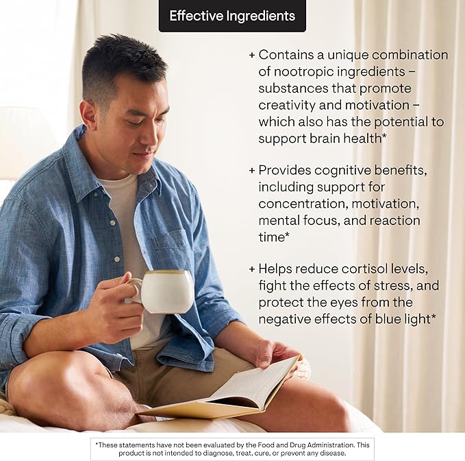 THORNE - Memoractiv - Nootropic Brain Supplement for Focus Cognitive Function Creativity &amp Concentration* - Ashwagandha Caffeine Acetyl-L-Carnitine &amp More - Gluten-Free Dairy-Free - 60 Ca