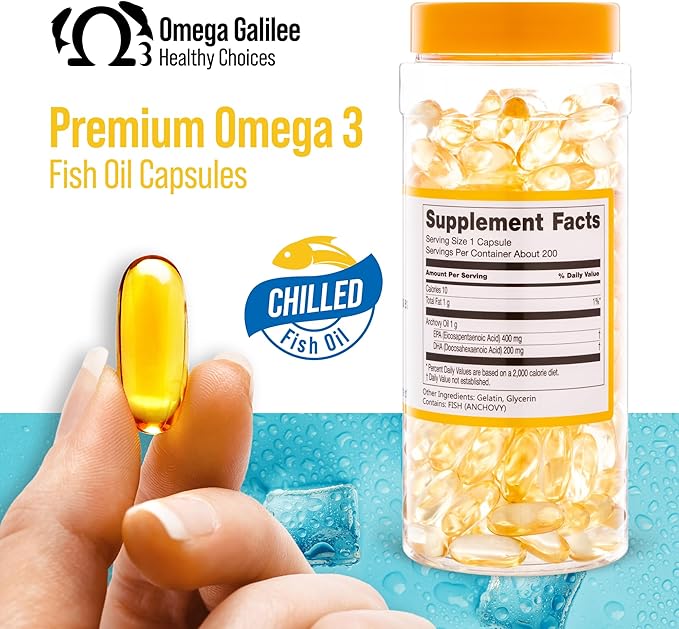 No more Omega 3 fish oil Oxidation Problem We solved it with Cold-Packed for Freshness &amp Potency. Triple Strength Chilled Heavy Metal Free Omega 3 Supplement for Heart &amp Brain Support 200