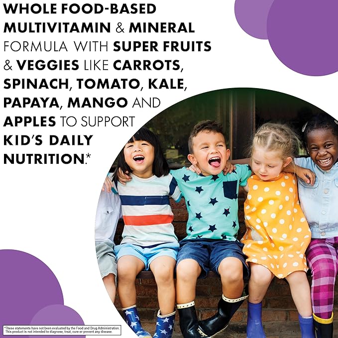 Bluebonnet Nutrition Rainforest Animalz Whole Food Based Multiple Chewable Tablet Kids Multivitamin &amp Mineral Vitamin C D3 Iron Gluten Free Milk Free Kosher 180 Chewable Tablets Mixed Fla