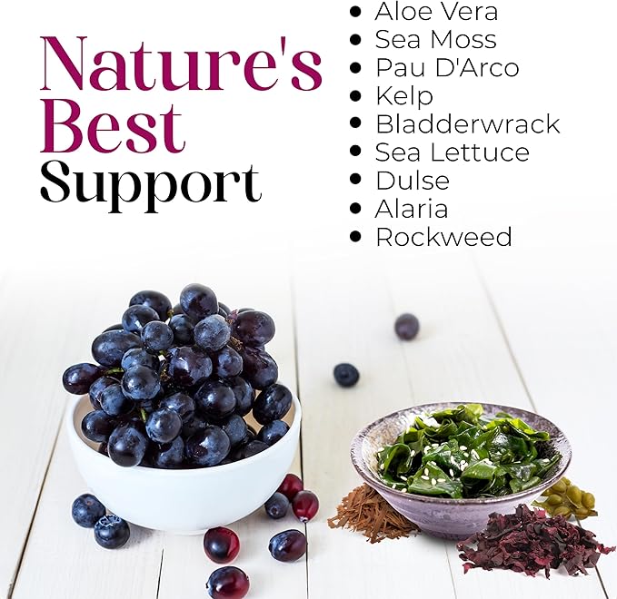 Nature's Liquids Aloe Vera Juice Oceanic Elixir - Proprietary Botanical Blend for Thyroid Digestion and Immune Support 32oz (Pack of 2)