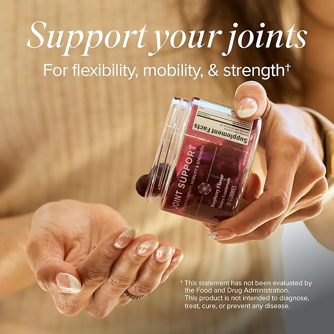Isagenix Joint Support - Science-Backed Natural Ingredients to Help with Joint Flexibility Mobility and Strength - Raspberry Flavor - 30 Gummies