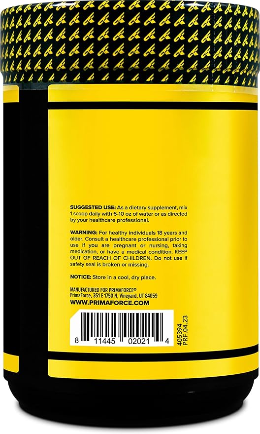 Primaforce L-Glutamine Powder 1000 Grams (1 KG) Unflavored - Pure L-Glutamine Powder 5g per Serving GMO-Free Gluten-Free 200 Servings