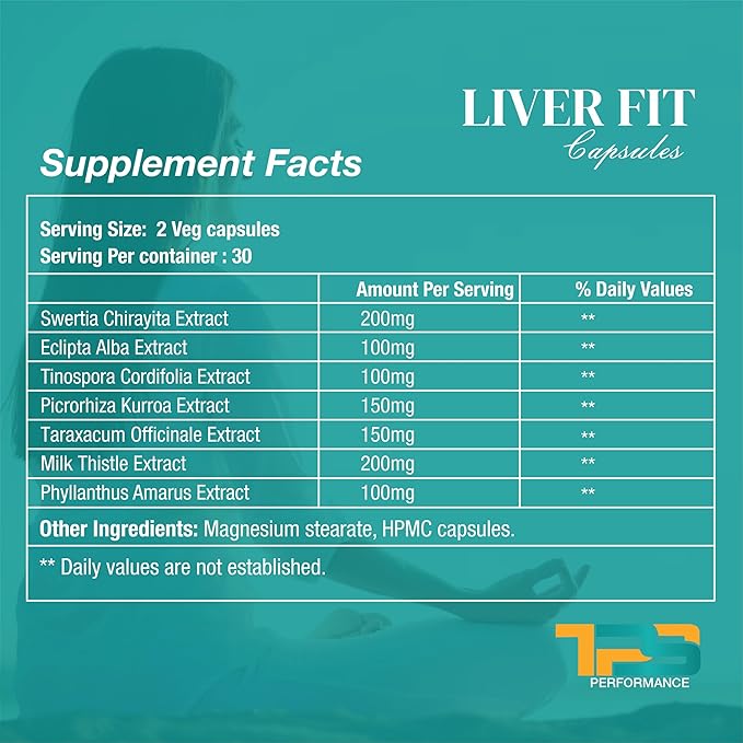 Liver Fit | Liver Cleanse Detox &amp Repair Formula - Natural Liver Support Supplement with Milk Thistle Extract Phyllanthus Amarus Extract Picrorhiza Kurrora Extract (Pack of 3)