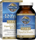 Garden of Life 21 Powerful Digestive Enzymes with Papain Bromelain Lipase Ginger Turmeric for Complete Digestion of Protein Carbs &amp Fats – Omega-Zyme ULTRA Gluten-Free Vegetarian 180 Capsu