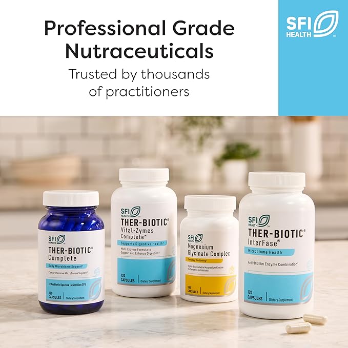 Klaire Labs SFI Health Ther-Biotic Metabolic Formula Probiotic - Supports Metabolism + Immune System - Vegetarian Probiotics - Hypoallergenic Dairy-Free (60 Capsules / 2 Pack)