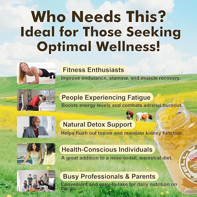 Well&ampWhole L-Lysine Gummies and Grass Fed Beef Kidney Gummies