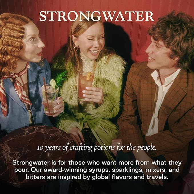 Strongwater Non Alcoholic Gin &amp Tonic - 12 Pack Cans (8.4 Fl Oz Each) - Premium Non Alcoholic Drinks - Ready to Drink Gin and Tonic Alcohol Free Drinks Made with Quinine Citrus Lemongrass &amp