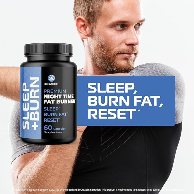 Night Time Fat Burner to Shred While You Sleep | Belly Fat Burner Carb Blocker &amp Weight Loss Support Supplements | Lose Weight Support Metabolism &amp Fall Asleep Fast | 60 Nighttime Diet Pills