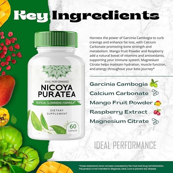 Nicoya Puratea Keto Capsules Nicoya Puratea Advanced Formula Pills - Maximum Strength NicoyaPuratea All Natural Keto Pills Nicoya Puratea Capsules Nicoya Puratea Pills Reviews (3 Pack)