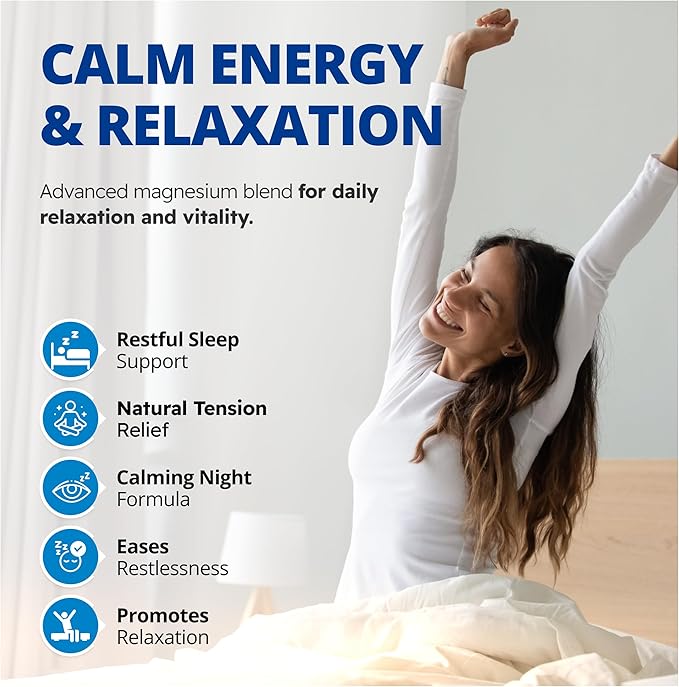 CanPrev Magnesium Bisglycinate with Ashwagandha B5 B6 &amp Vitamin C 90 Veg Caps 30-Day Supply Support Restful Nights &amp Relaxation Helps Energy &amp Immnue Function Vegan Non-GMO Dairy