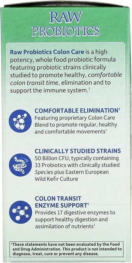 GARDEN OF LIFE Raw Colon Care Probiotics 30 Count 30 CT