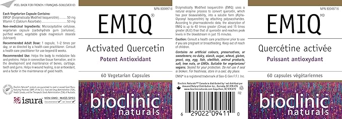 Bioclinic Naturals - EMIQ Activated Quercetin 60 vcaps