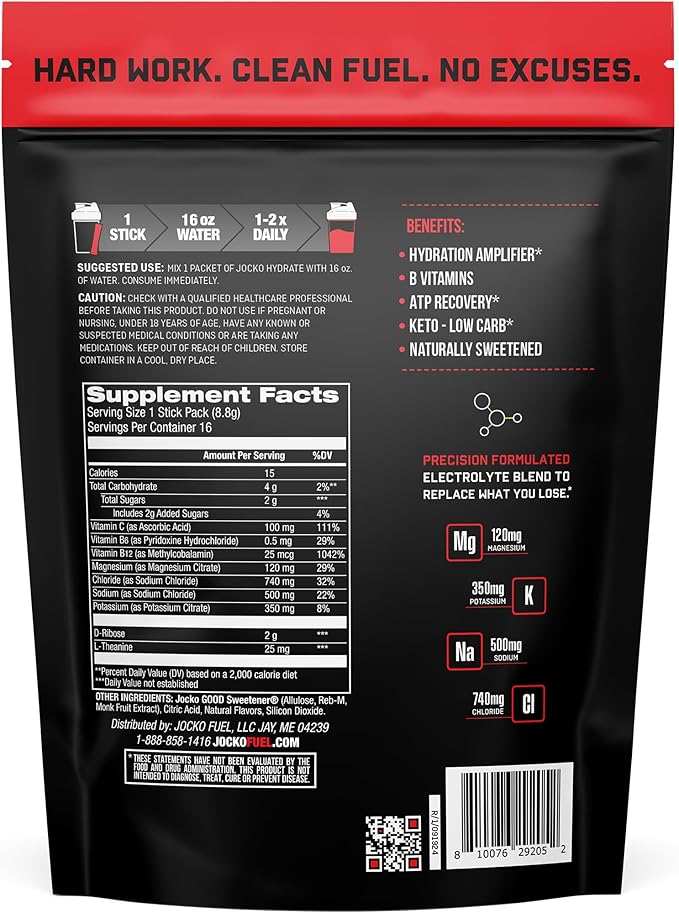 Jocko Fuel Hydrate Sticks Fruit Punch