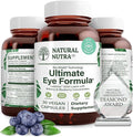 Natural Nutra Ultimate Eye Health Supplement - Bilberry &amp Blueberry Extract Blend for Day and Night Vision Support Promotes Color Perception &amp Eye Clarity - Non-GMO Vegan - 30 Capsules (Pack