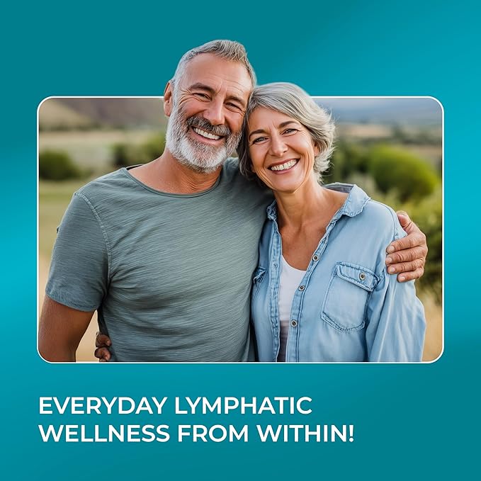 PUREHEALTH RESEARCH Lymph System Support - Lymphatic Drainage Supplement for Women &amp Men - Bromelain Echinacea Dandelion Burdock Root Lemon Powder Kelp Cleavers &amp More - 180 Capsules