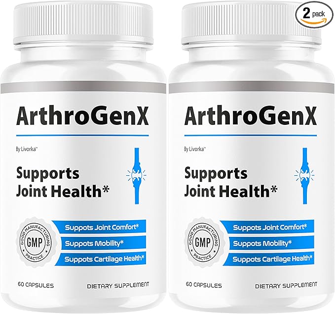 (2 Pack) ArthroGenX Capsules - Official Arthro GenX Advanced Supplement Support Pills - Maximum Strength Natural ArthroGen X Vitamins for Overall Health &amp Wellness Reviews 120 Capsules for 2 Mon
