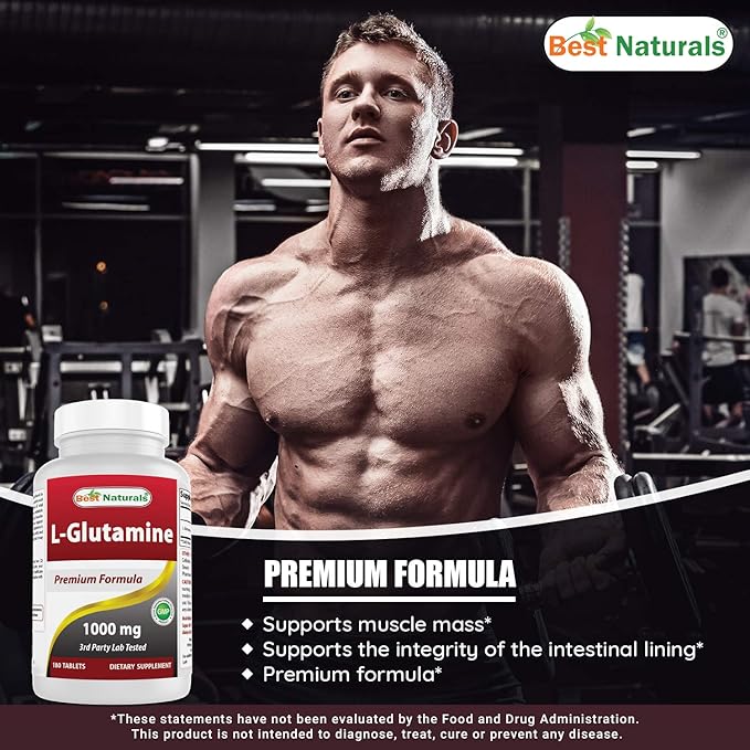 Best Naturals L-Glutamine 1000mg &amp L-Arginine 1000 mg