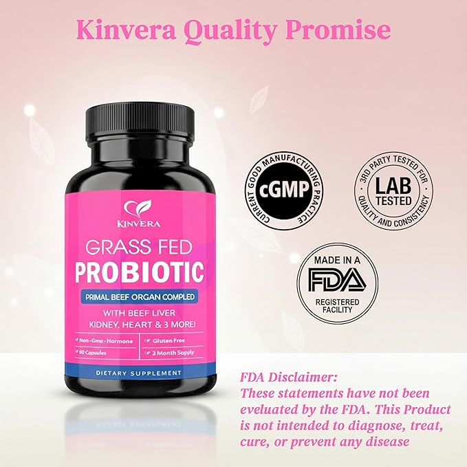 Grass-Fed Beef Liver Capsules for Women – Female-Optimized Natural Organ Supplement – Cognitive Function Immunity &amp Energy Support – Hormonal Balance – 60 Veggie Caps
