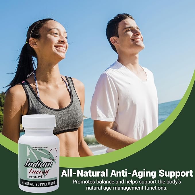 EAST PARK Research Indium Energy® Dietary Supplement Tablets – Indium Trace Mineral Formula with Olive Leaf Extract – Adult Daily Use – Simple Wellness Support – 90 Count