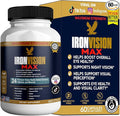 IronVision Max Eye Health Supplement 24 Premium Vitamins &amp Minerals Lutein Bilberry Extract 60 Capsules (1)