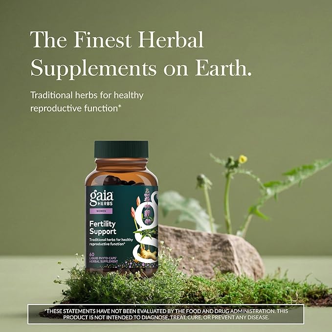 Gaia Herbs Fertility Support - Supplement with Hormone Balance Support for Women with Traditionally Used Chaste Tree* - 60 Vegan Liquid Phyto-Caps (30 Servings)