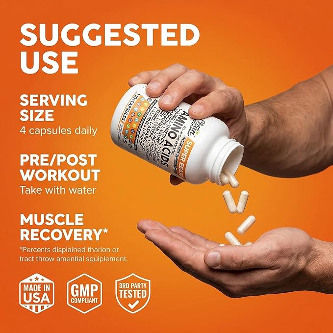 Clean Nutraceuticals Amino Acids Supplement L-Lysine L-Threonine L-Leucine Isoleucine Valine L-Histidine L-Tryptophan L-Methionine L-Arginine L-Cysteine L-Glutamine L-Serine Aspartic Acid