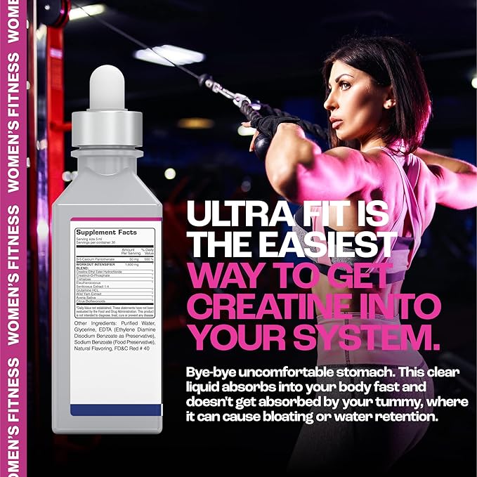 Creatine for Women Athletes Burn Fat Pre-Workout Fitness Instant Energy Muscle Tone Aerobics Endurance Cycling Running &amp Stamina. Muscle Without Bulk Amino Acids Vitamins. Cherry