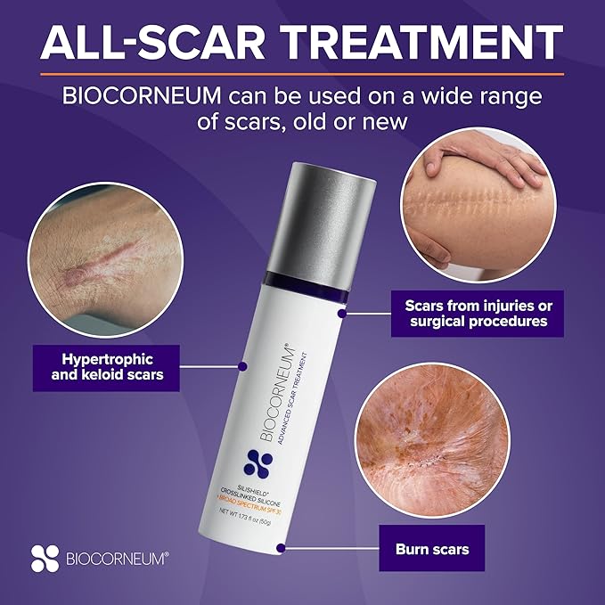 Advanced Scar Gel with Silishield® &amp SPF 30 50g – Silicone-Based Water-Resistant Fast-Drying Scar Cream for Surgical Scars Burns &amp Injury – Made in USA Safe for Kids 6+ – Surgeon Recommend
