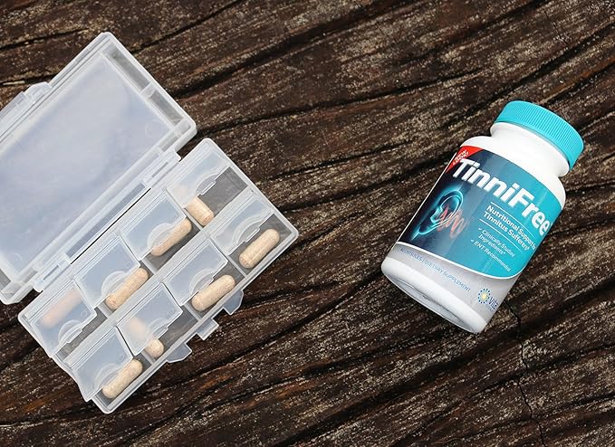 Tinnitus Relief Formula - Tinnifree with Clinically Studied Ingredients. Powerful Effective Formula to Improve Inner Ear Circulation &amp Help Stop Ringing in the Ears  ENT Recommended. 60 ct.