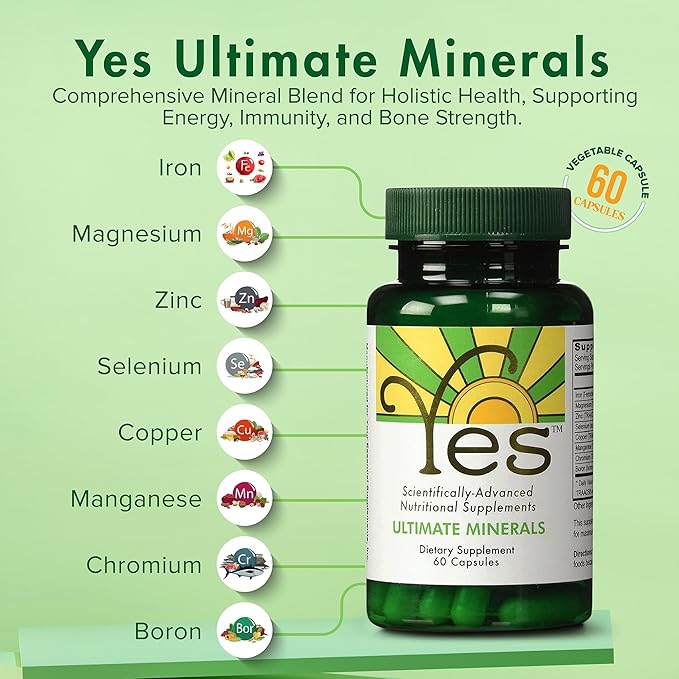 Ultimate Mineral Supplement – Chelated Magnesium Zinc Iron Selenium Chromium &amp Boron (TRAACS®) – High-Absorption Multimineral for Energy &amp Immune Support – 60 Vegan Capsules
