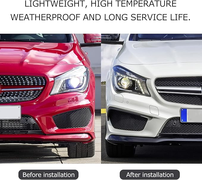 Front Side Bumper Spoiler Flap Trim Air Vent Cover Replacement for CLA‑Class C117 X117 AMG Line CLA45