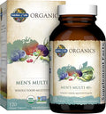 Garden of Life Organics Men's 40+ Multivitamin with Prostate Support B12 &amp Vitamins – Vegan Daily Whole Food Multivitamin Non-GMO Certified Organic 120 Tablets