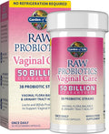 Garden of Life Raw Probiotics Vaginal Care - 50 Billion CFU - 38 Probiotic Strains - Supports Vaginal &amp Urinary Tract Health - Shelf Stable - 30 Vegetarian Capsules