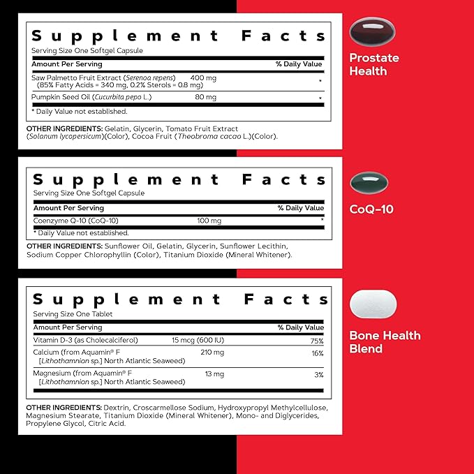 GNC Mega Men 50+ Vitapak 5-in-1 Multivitamin Pack Energy Production Men's Health 30 Servings