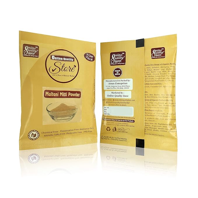 Online Quality Store Combo of Activated Charcoal Powder 50 Grams with Orange peel Powder 50 Grams and Multani Mitti Powder 50 grams for Face Pack for Glowing Skin and Pimples- 150 gms