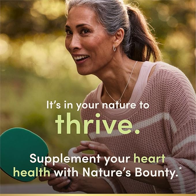 Nature's Bounty CoQ10 200 mg Softgels Heart Health &amp Cellular Energy Support 160 Rapid Release Softgels (Pack of 4)