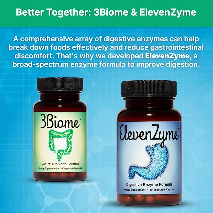 3Biome - Natural Probiotic Supplement - Non-GMO Vegan Gluten-Free