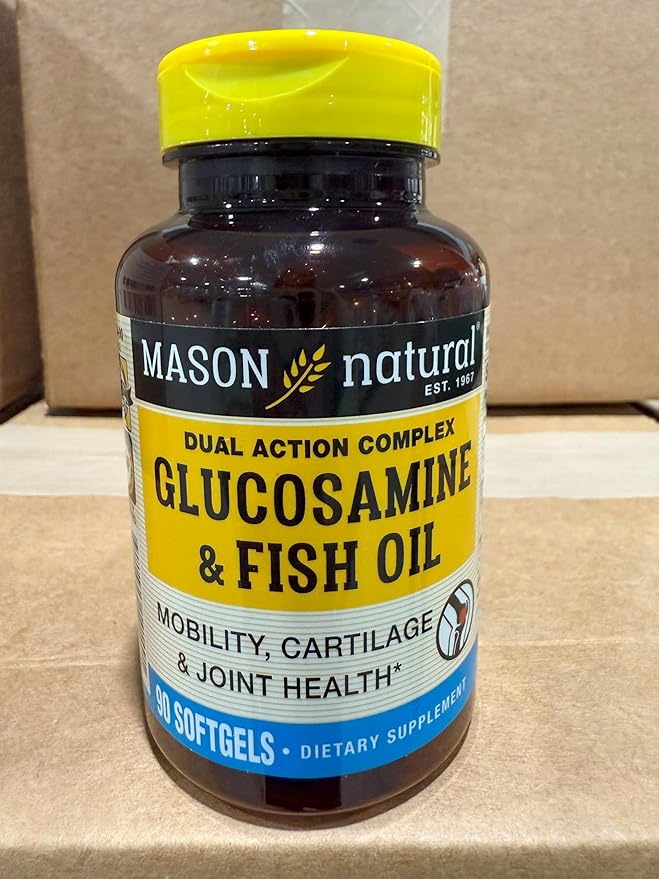 MASON NATURAL Glucosamine Chondroitin &amp Daily Multi Vitamin Bundle with DHA Omega-3 Iron B-Complex &amp Calcium – May Support Joint and Immune Health