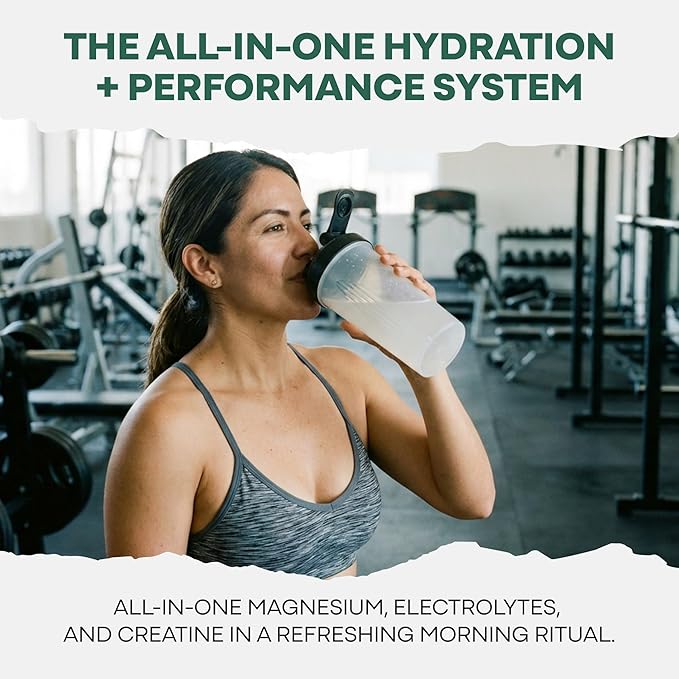 Wild Foods Creatine + Electrolytes Powder Lemon &amp Lime (8 oz 30 Servings) - 2.5g Creatine + Magnesium Malate Pink Salt Potassium - Whole-Food Sourced Hydration &amp Support - No Added Sugar