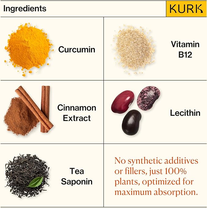 Kurk Essential Liquid Turmeric Curcumin Supplement Organic Turmeric Drops Oil for Advanced Everyday Wellness Focus &amp Energy 185x More Absorbable Than Powders Plant-Based (Cola) (1 Fl Oz)