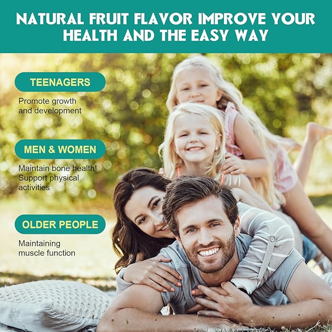 Sugar Free Calcium Citrate 1200mg with Vitamin D3 Supplements Gummies Calcium Gummies with Vitamin D3 K2 for Women &amp Men Raspberry Flavor 60 Day Supply