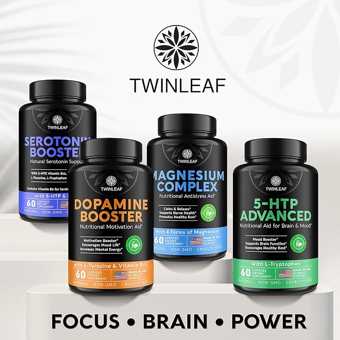 5 HTP Supplement for Mood Support - Made in USA - Natural Manganese &amp L-tryptophan Capsules - 5-HTP Booster for Men &amp Women - Proprietary Formula for Mood and Relaxation - 60 Vegan Capsules