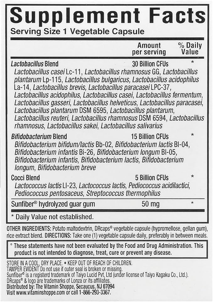 Probiotic for Men - 50 Billion CFUs - Supports Digestive Health (30 Vegetable Capsules)