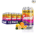 Paulaner Sunset Zero Orange Cola Soft Drink | Fruity European Zero Calorie Sugar-Free Spezi Orange Cola Made in Germany | Vegan and Gluten-Free | 11.2 fl oz (330mL) Cans | 12-Pack Case of Soda