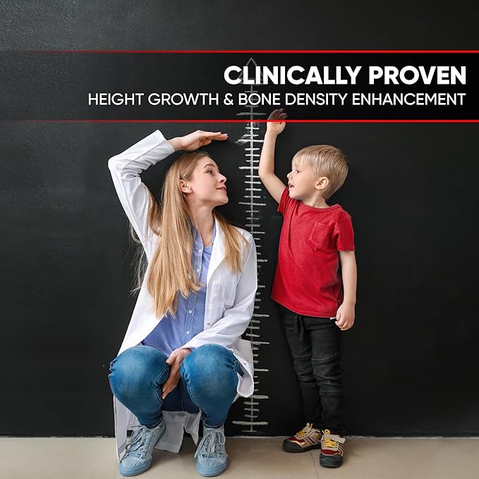 BIOTEQUELAB Height Growth Increase Gummies Vitamins Grow Tall Supplement Calcium Magnesium Zinc Ashwagandha Glucosamine Multivitamin for Teens Kids Adults