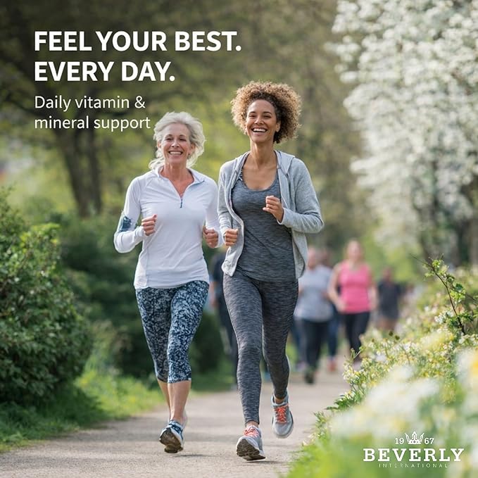 Beverly International Fit Tabs Daily Multi-Vitamin/Mineral with Iron Peptonate120 Tablets. (30 Servings) Notice the Difference. Don’t Miss Out on the Healthy Benefits. Your Mind &amp Body is Priorit