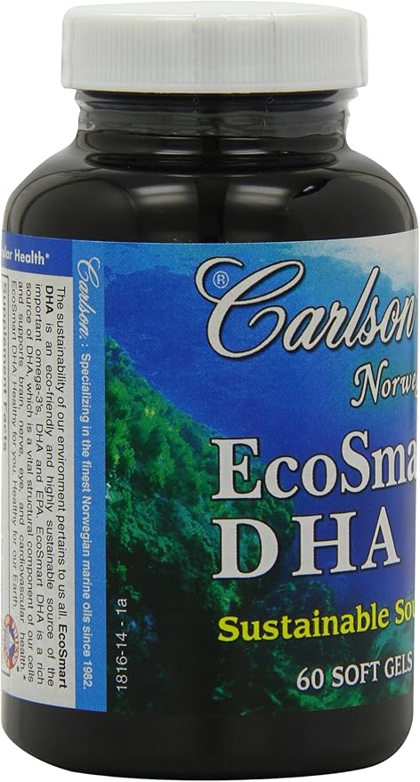 Carlson Labs Ecosmart DHA 500 Mg Mineral Supplement Softgels 80 Count