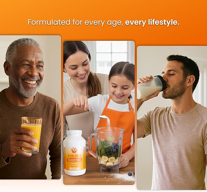 Alkaline for Life Alkalini-C Buffered Vitamin C Powder L-Ascorbate Mineral Ascorbates with Calcium Magnesium Potassium and Zinc Corn-Free Non-GMO Easy-Mix pH-Balanced Daily Wellness Support 8 oz